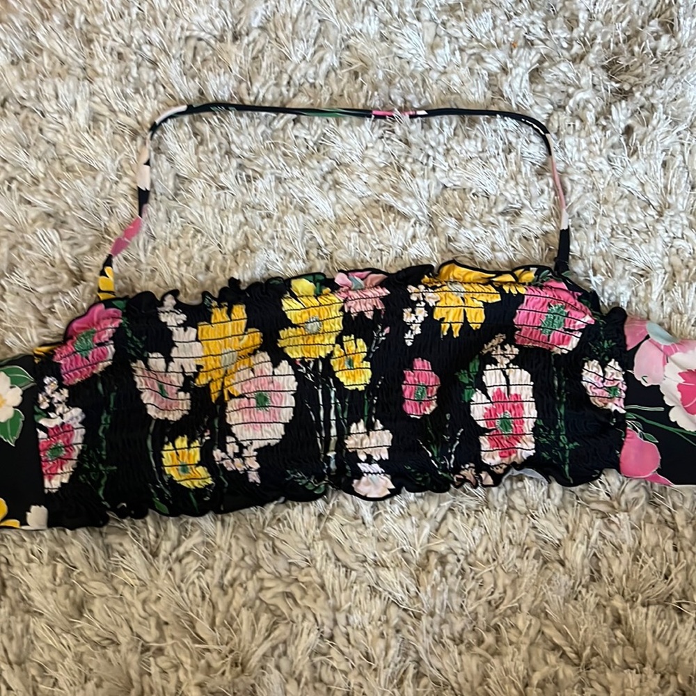 Floral Bandeau Bikini Top